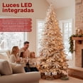 thumbnail image 4 of Arbol Navidad Luces Led Super Nevado 1.90m Pino Navideño Ramas Escarchadas, 4 of 9