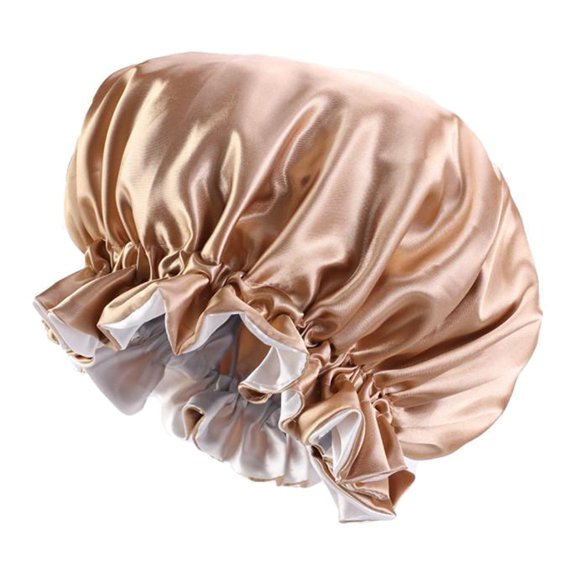 Capucha de sueño de capucha para mujeres con cabello , elástico suave sombrero de noche gorra para cabello Natural - Sunnimix Gorra de Sueño de las Mujeres Satin Satin Sleep