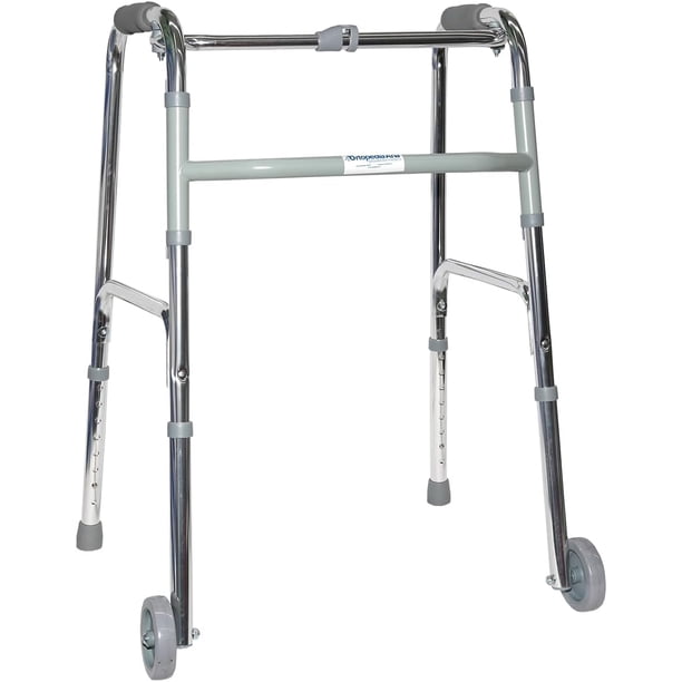 Andadera con Ruedas Magnimed Estructura de aluminio Empuñaduras de espuma Soporta hasta 100 Kg