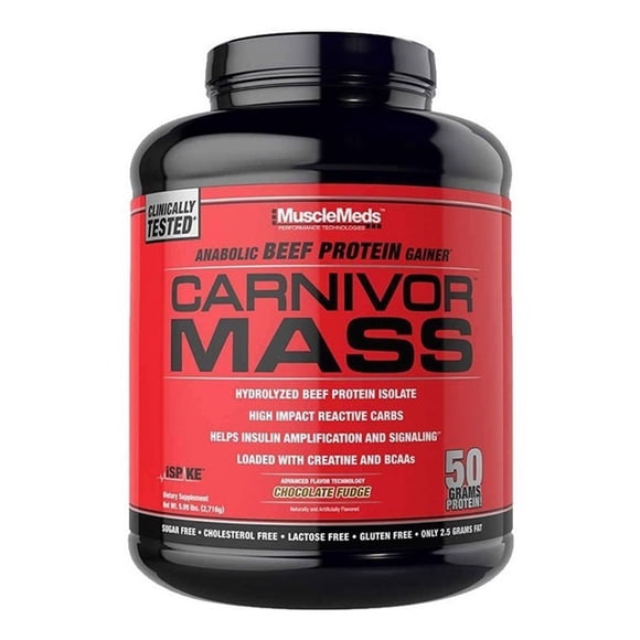 Proteina Carnivor Mass Sabor Maní Chocolate 6 LBS Musclemeds impk-12646