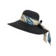 thumbnail image 1 of Sombrero de Playa Con Liston Para Mujeres Ala Ancha 42 cm negro, 1 of 6