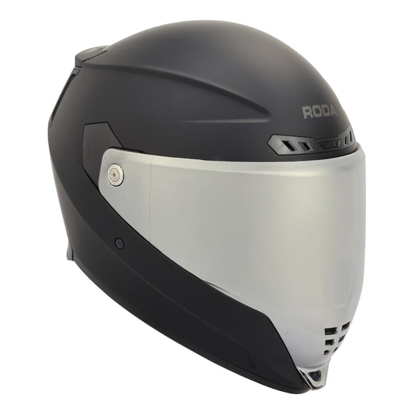 Casco Roda Scorpion Negro Mate Mica Plateada Cerrado Svs negro XXL
