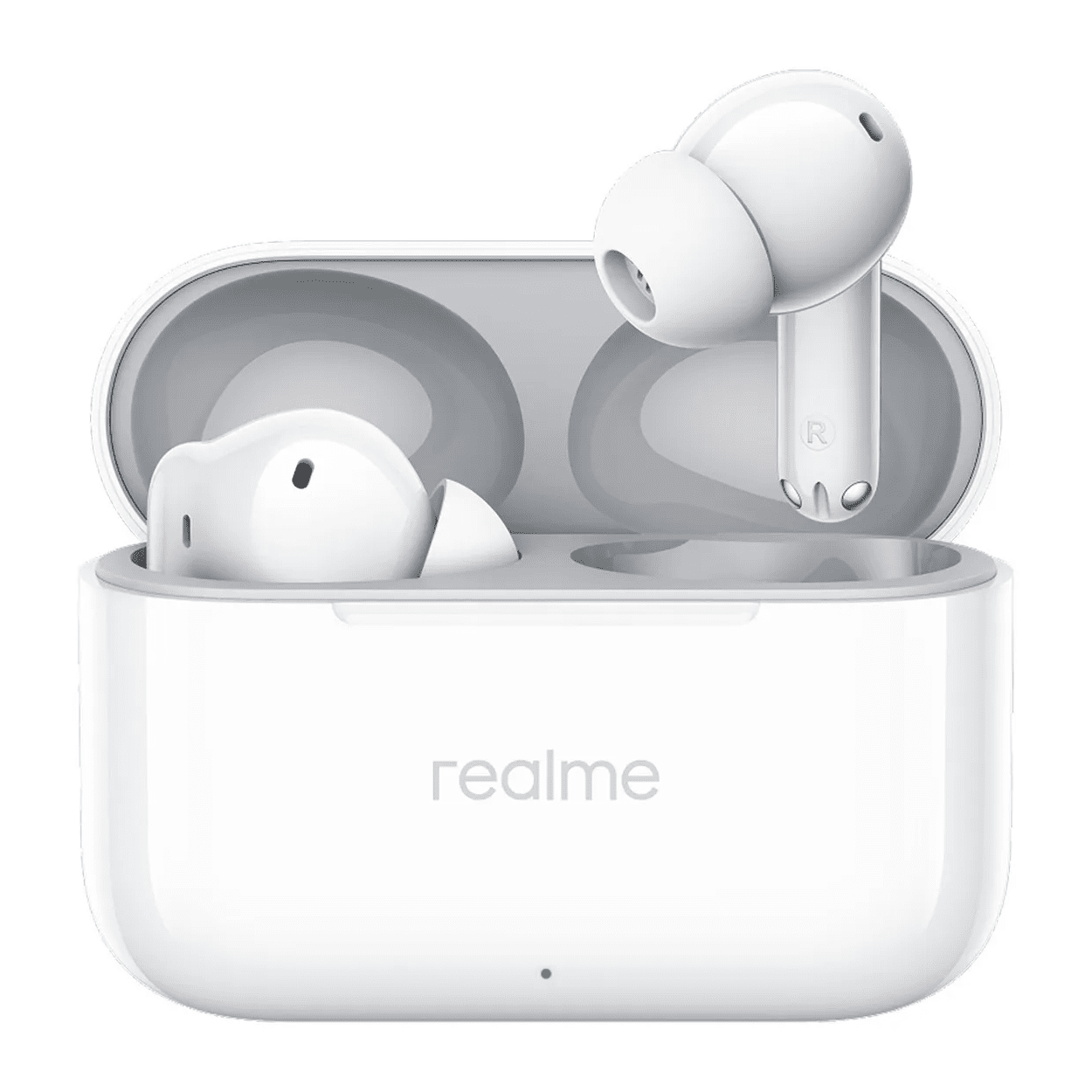 Realme Buds T200 Audífonos Bluetooth Hi-Res Audio, Cancelación Activa 32dB y 50H Autonomía, Blanco