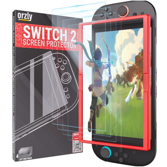 Protector de pantalla Orzly para Nintendo Switch 2 de 7,9" (4 unidades)