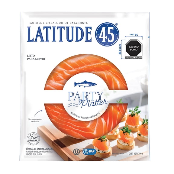 Salmón Ahumado Latitude 45 Party Platter 200 g