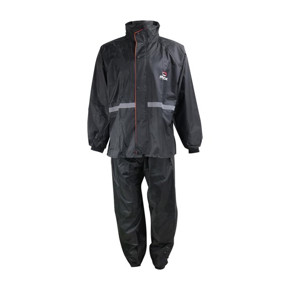 Impermeable para Motociclista Ciclista Set Completo Talla XL Negro