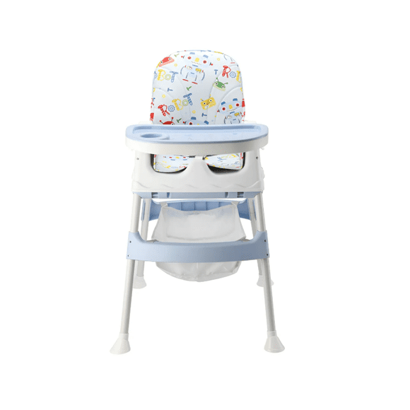 Silla Periquera Bebé 3 En 1 Silla Alta Con Ruedas color gris