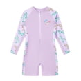 thumbnail image 1 of Odeerbi 2-12 Años Traje de Baño de Una Pieza Para Niñas Traje de Baño Con Cremallera Traje de Baño Hawaiano de Manga Corta Traje de Baño Con Cremallera, 1 of 5