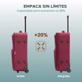 thumbnail image 4 of Set de 3 Maletas y Neceser Fly & Trip Medellín Rojo Expandible con Candado de Seguridad y Asa Ajustable, 4 of 7