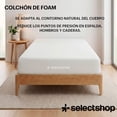 thumbnail image 4 of Colchón Individual En Caja Esponja Memory Foam De Alta Densidad Firmeza Media Suavidad Y Durabilidad Tecnología Híbrida Ortopédico (Gris), 4 of 5