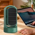 thumbnail image 1 of Calentador portátil, ventilador calefactor doméstico, 3 modos de ajuste, calefacción PTC, calentador de escritorio silencioso, calentador eléctrico Verde BLESIY calentadores espaciales, 1 of 8