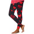 thumbnail image 1 of TaTaai Valentine's Day Print Stretchy Non-see-through Women Tight Fit Yoga Pants High Waisted Elastic Breathable Workout Gym Casual Daily Wear Full Length Leggings Gift, 1 of 8