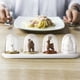 thumbnail image 1 of Tarros de condimento para pretzels - organizador de especias de plástico de 4 piezas con tapa, gran capacidad para almacenamiento en la cocina de especias y condimentos, 1 of 6