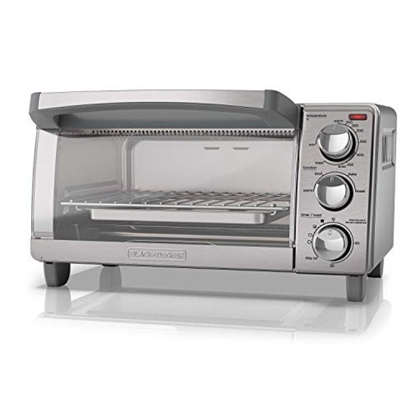 Horno tostador BLACK+DECKER de 4 rebanadas con conveccion na