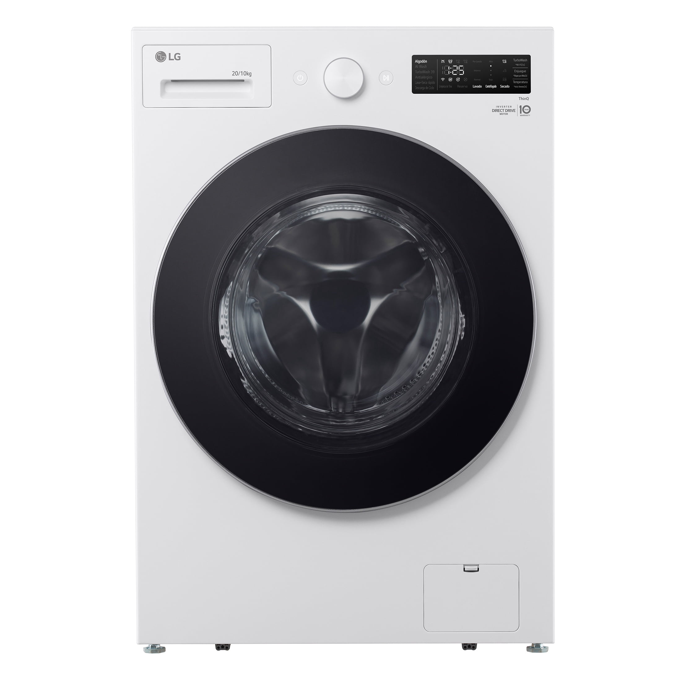 Lavasecadora LG Carga Frontal 20/10 Kg Blanca WD20EWNTS6P