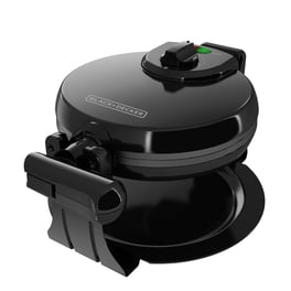 Waflera Black & Decker Estilo Belga Giratoria Negra
