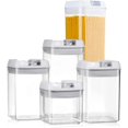 thumbnail image 1 of Juego de 5 Contenedores de Plástico con Tapa Reutilizables Ambient 21, 1 of 5