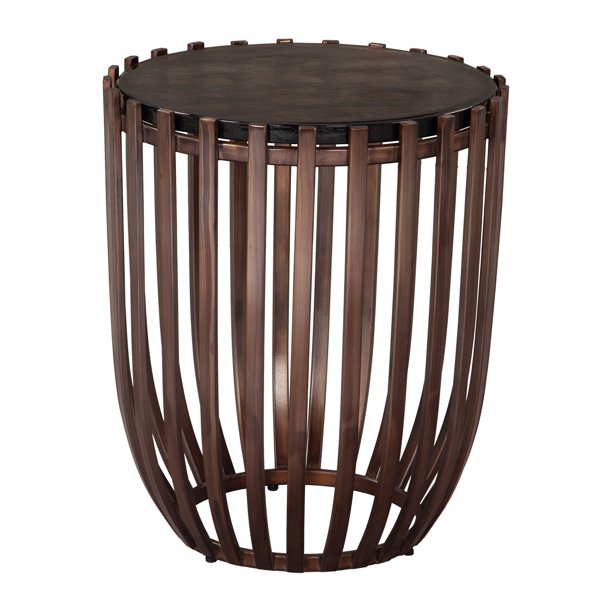 Mesa Lateral Kafig Negro Kessa Muebles