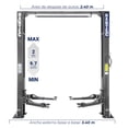 thumbnail image 2 of Rampa Hidráulica Automotriz 2 Postes Portería HANTEC 10,500 Lbs 220V color Gris, 2 of 10
