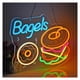 thumbnail image 5 of Letrero De Neón "Bagels" Con Luz USB, Decoración De Pared Para Tiendas, Mercados, Centros Comerciales, Supermercados, Lámparas Decorativas 40cm30cm, 5 of 5