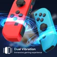 thumbnail image 2 of Mando inalámbrico compatible con Switch (modelos N-Switch, OLED y Lite); soporte para doble vibración, función de activación y control por movimiento., 2 of 6