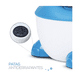 thumbnail image 4 of Bañito Entrenador Para Bebés Con Asiento Acojinado Y Tapa Azul, 4 of 5