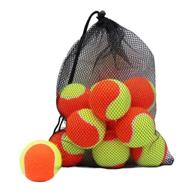 20 Pelotas de Tenis Strade Fareast Limited Entrenamiento Práctica Ejercicio 6,4 cm Naranja Amarillo