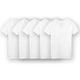 thumbnail image 1 of Playera Interior Cuello V Fruit Of The Loom Super Value para Hombre, 5 Piezas Blanco Talla G, 1 of 4