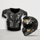thumbnail image 4 of Equipamiento para motociclistas adultos,Equipo de protección transpirable para motociclistas adultos,Protector de motocross cómodo,Cascos protectores, 4 of 8