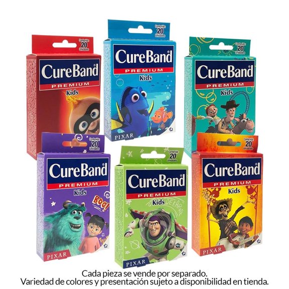 Venditas Adhesivas Jaloma Cureband Premium CB Pixar Varios Modelos 1 pza