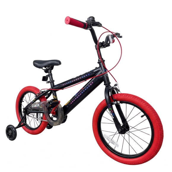 Bicicleta Infantil Rodada 16 Kubor NEON Rojo