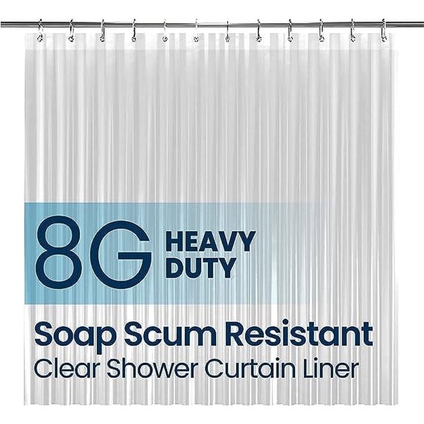 Forro para cortina de ducha Liba PEVA 8G 72'x96' transparente impermeable
