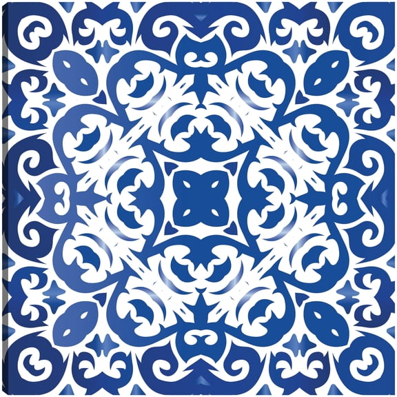 Patrón de mosaico azul azulejo