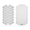 thumbnail image 2 of Billuyoard Molde de cubo de hielo de silicona grande 2 en 1 portátil Dropshipping con tapa, herramientas para hacer cubos que ahorran espacio para Herramientas y accesorios para hornear Blanco, 2 of 6