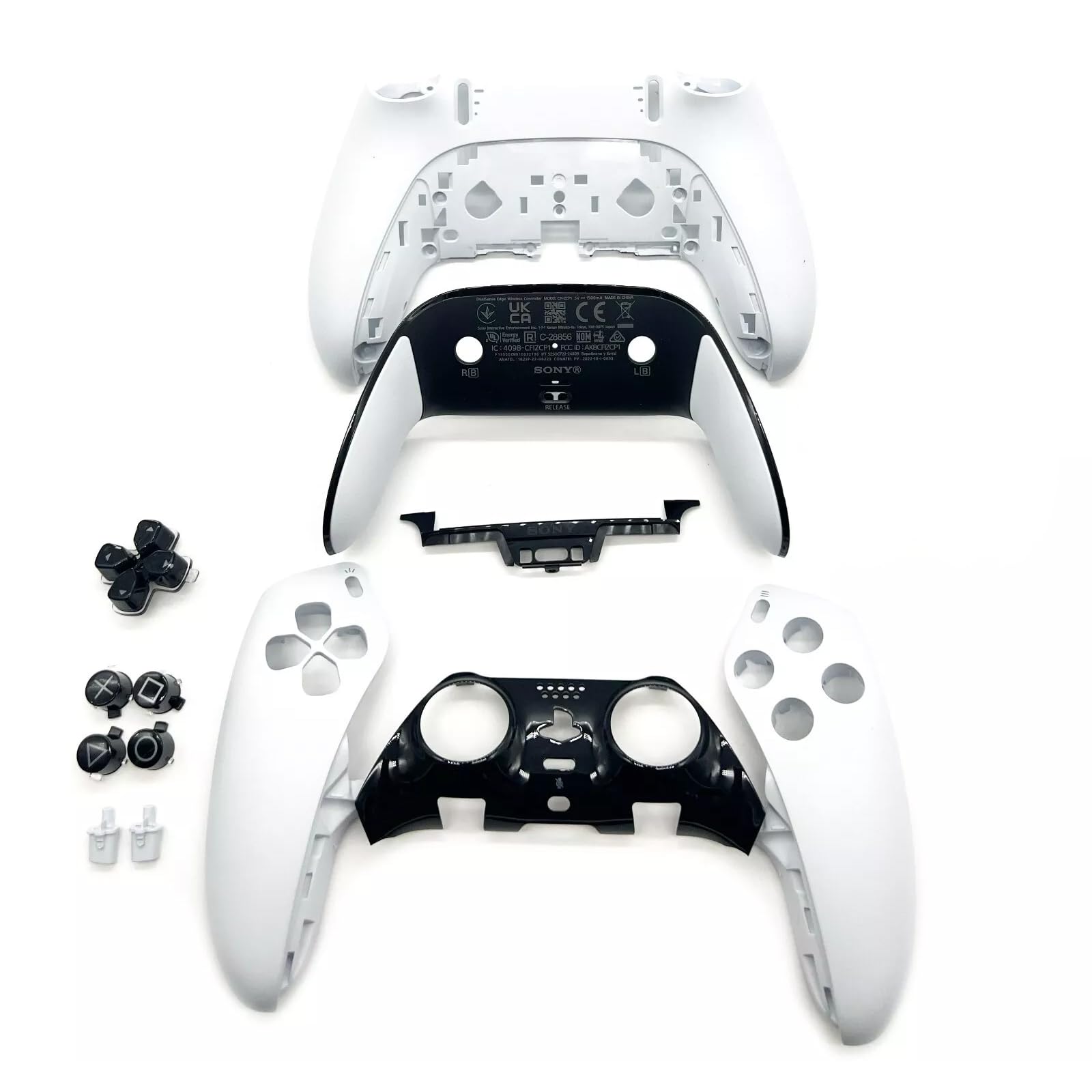 Carcasa de repuesto con botones MODDEDZONE para PS5 DualSense