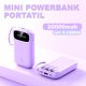 thumbnail image 2 of Mini Power Bank Genérico PB20000 Portátil Morado 20000mAh 4 Cables USB Tipo Clet LED, 2 of 4