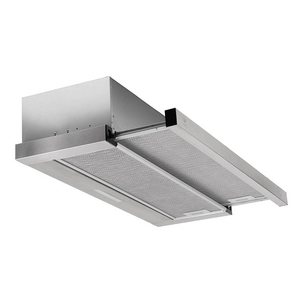 Campana Extractora de Pared 90 cm Deslizable Acero Inoxidable Negra AVERA CED90
