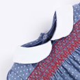 thumbnail image 3 of Vestido floral de verano para niña REDARER: manga corta, algodón bordado, informal, talla 3-4 años, 3 of 4