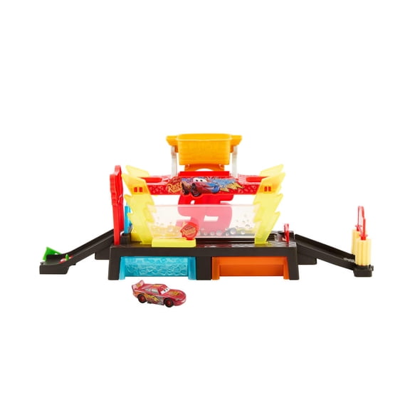 Pista de Juguete Mattel Cars de Disney y Pixar AutoLavado Rayo McQueen