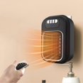 thumbnail image 1 of 600W Mini Electric Heater with Remote Control Wall-Mounted Space Heaters Energy-Efficient Warmer Fan for Office Bedroom, 1 of 5