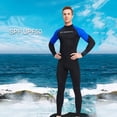 thumbnail image 4 of Naiovety Trajes de neopreno Traje de buceo Traje de neopreno para hombres y mujeres Traje de baño de cuerpo completo UPF 50 Protección solar para buceo Deportes acuáticos Azul XXL, 4 of 6