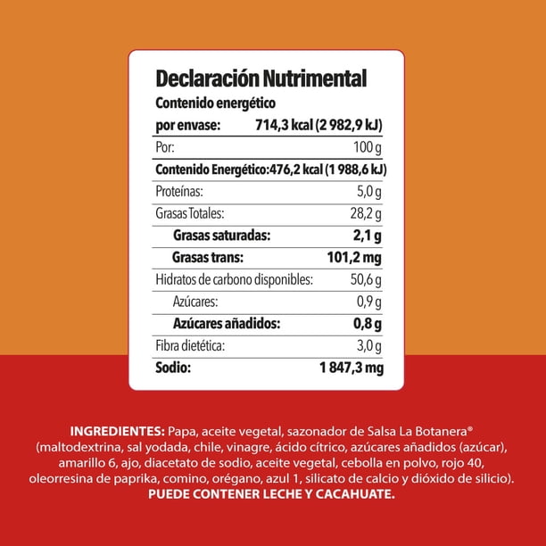 Imagen 2 de Papas Fritas Naturasol Onduladas Con Sabor a Salsa La Botanera 150 g