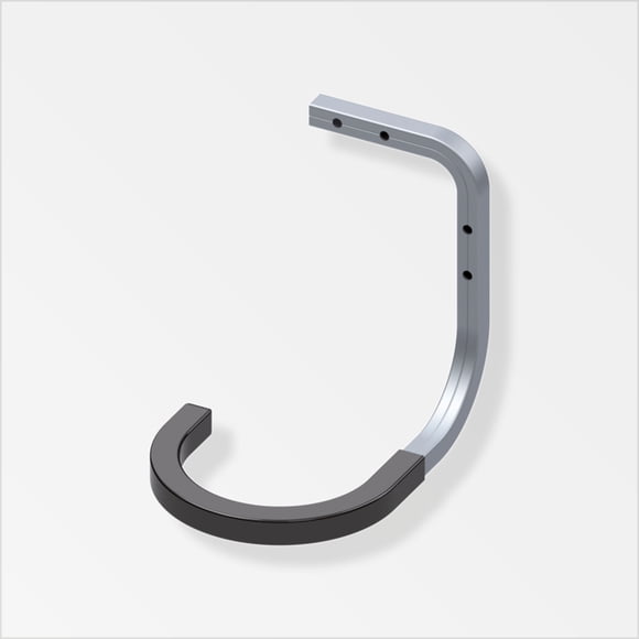 Ganchos para bicicleta alfer colocación en pared y techo aluminio engomado negro