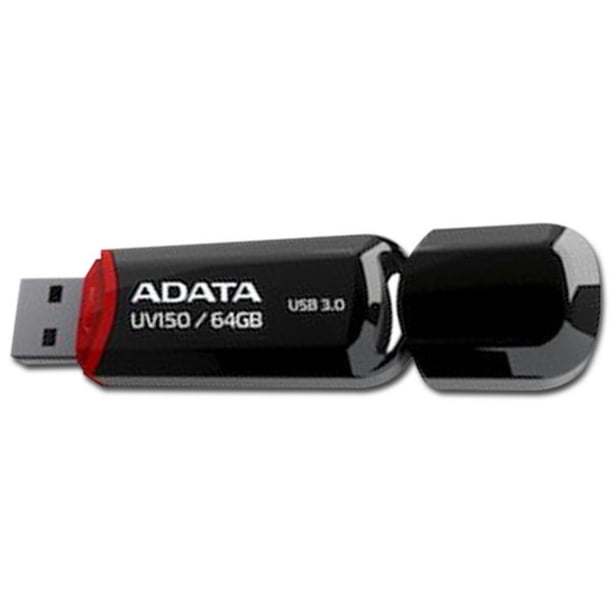 Unidad Flash USB 3.0 ADATA UV150 de 64 GB. Color Negro. Adata ADUSB 64G ...