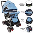thumbnail image 3 of Carriola Reversible The Baby Shop H-B con toldo plegable 3 posiciones Azul, 3 of 8