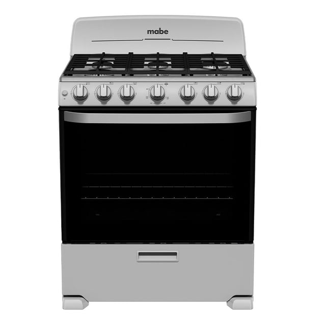 Estufa Mabe 76 cm de Gas LP Plata