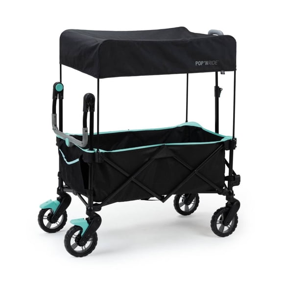 Carriola Vagón portátil Ingenuity PopNRide Negra