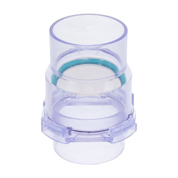 BRIGHTFUFU Válvula de retención transparente de PVC para tuberías de agua, válvula de retención para prevención de reflujo, válvula unidireccional transparente para fregadero de cocina