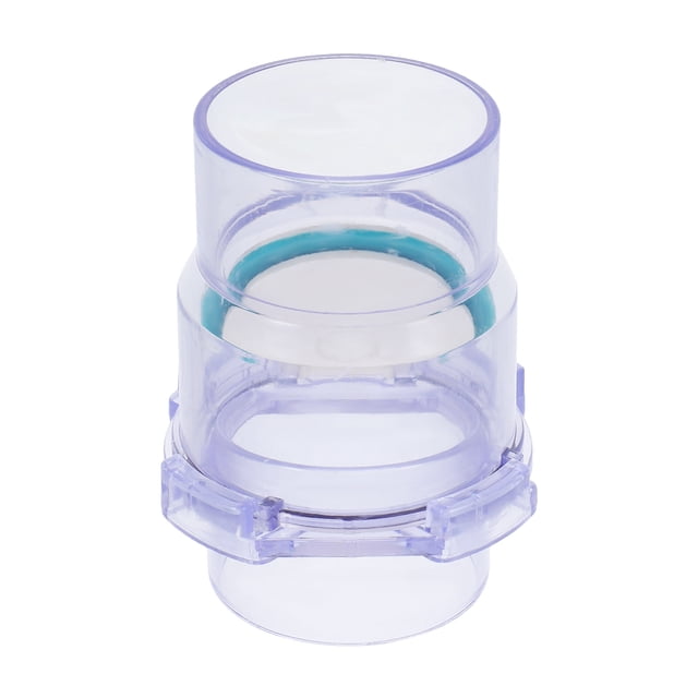BRIGHTFUFU Válvula de retención transparente de PVC para tuberías de agua, válvula de retención para prevención de reflujo, válvula unidireccional transparente para fregadero de cocina
