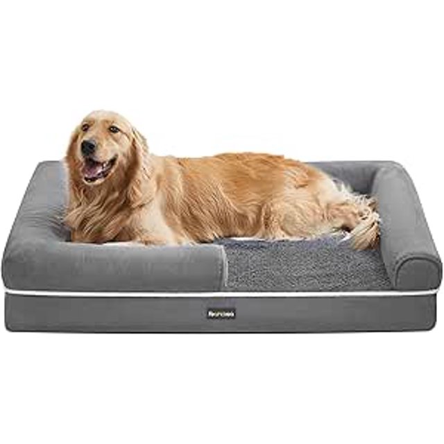 FEANDREA Cama Ortopédica para Perro con Funda Lavable 112x86x20cm